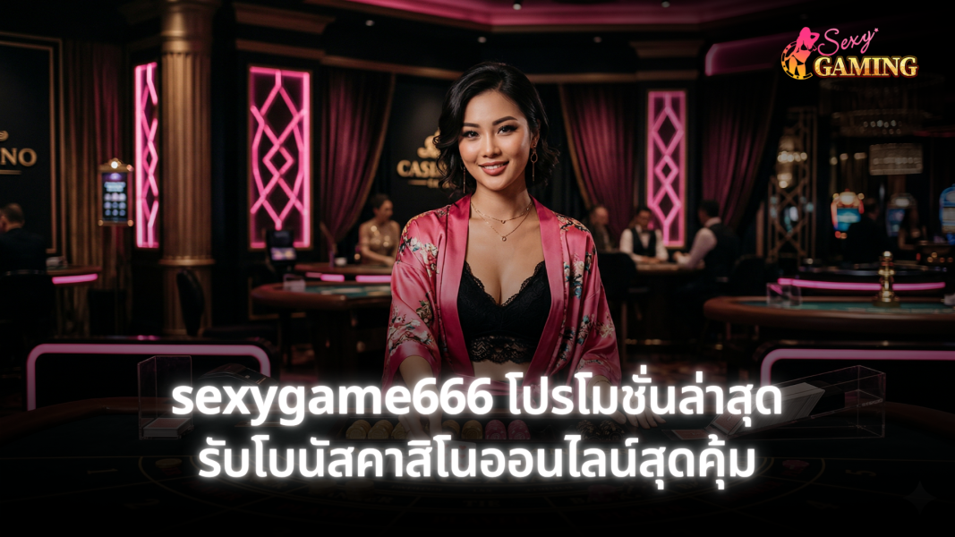 sexygame666 โปรโมชั่นล่าสุด รับโบนัสคาสิโนออนไลน์สุดคุ้ม
