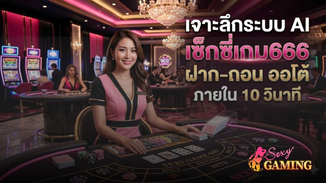 เจาะลึกระบบ AI เซ็กซี่เกม666 ฝาก-ถอน ออโต้ ภายใน 10 วินาที