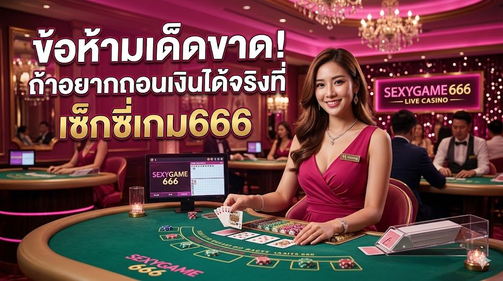 ข้อห้ามเด็ดขาด! ถ้าอยากถอนเงินได้จริงที่ เซ็กซี่เกม666 ปี 2026 รู้ก่อนเสียสิทธิ์ทันที