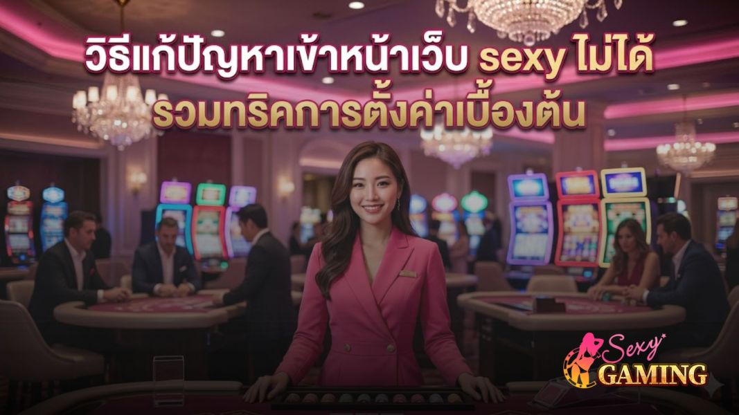 วิธีแก้ปัญหาเข้าเว็บ Sexy ไม่ได้ ปี 2026  รวมสาเหตุลิงก์เสีย  วิธีแก้ทางเข้าแบบมือโปร