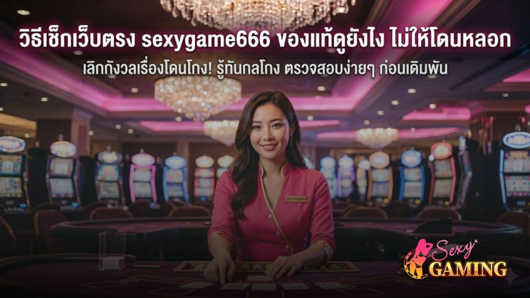 วิธีเช็กเว็บตรง sexygame666 ของแท้ดูยังไง ไม่ให้โดนหลอก อัปเดตปี 2026