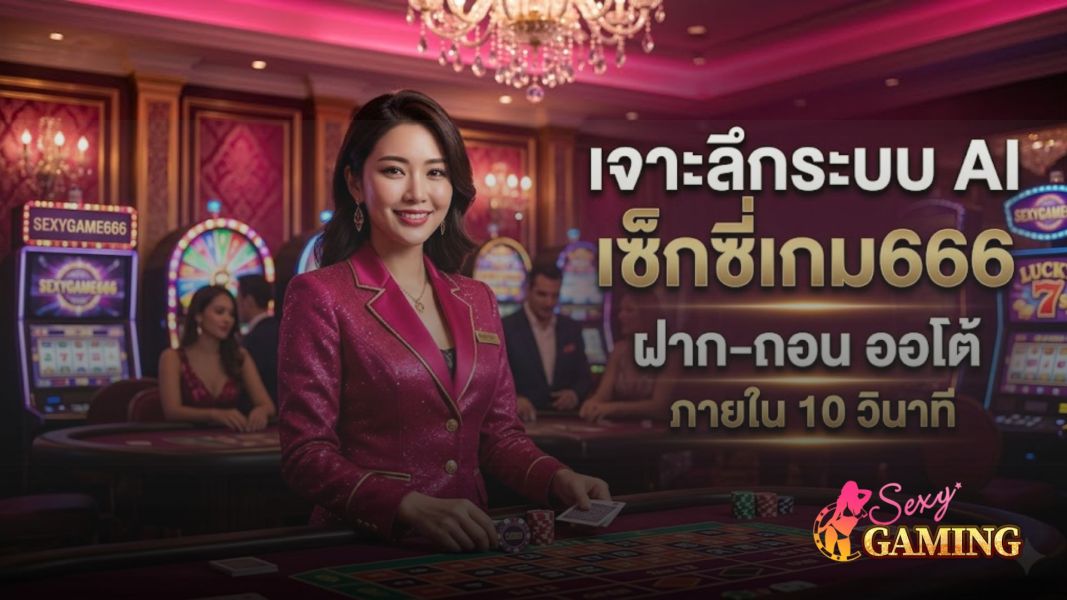 เจาะลึกระบบ AI เซ็กซี่เกม666 ฝาก-ถอน ออโต้ ภายใน 10 วินาที ปี 2026 ปลอดภัย รวดเร็ว เสถียรที่สุด