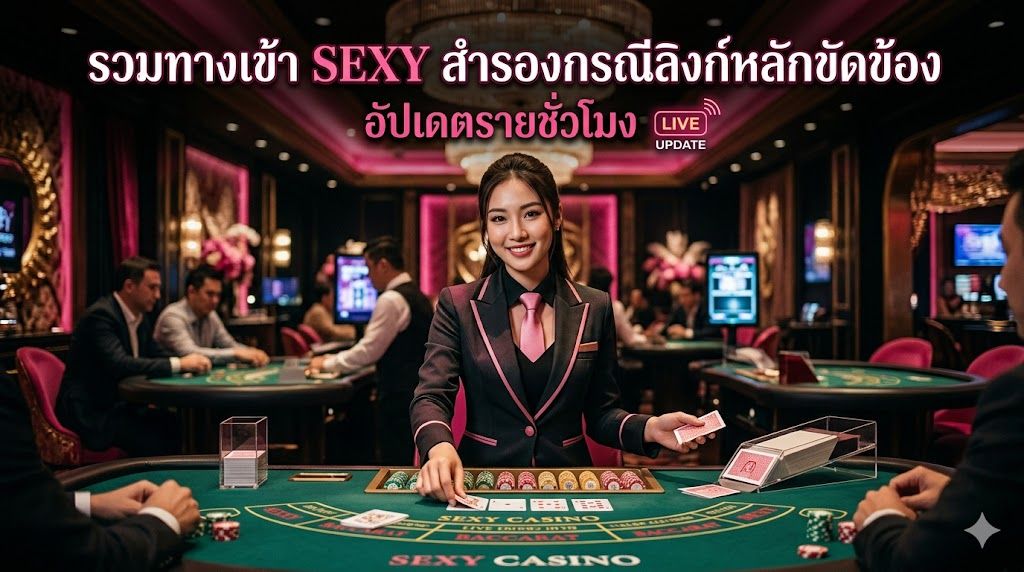 ทางเข้า Sexy สำรอง 2026 ลิงก์ไม่โดนบล็อก อัปเดตรายชั่วโมง เข้าเล่นได้เสถียร 24 ชม.