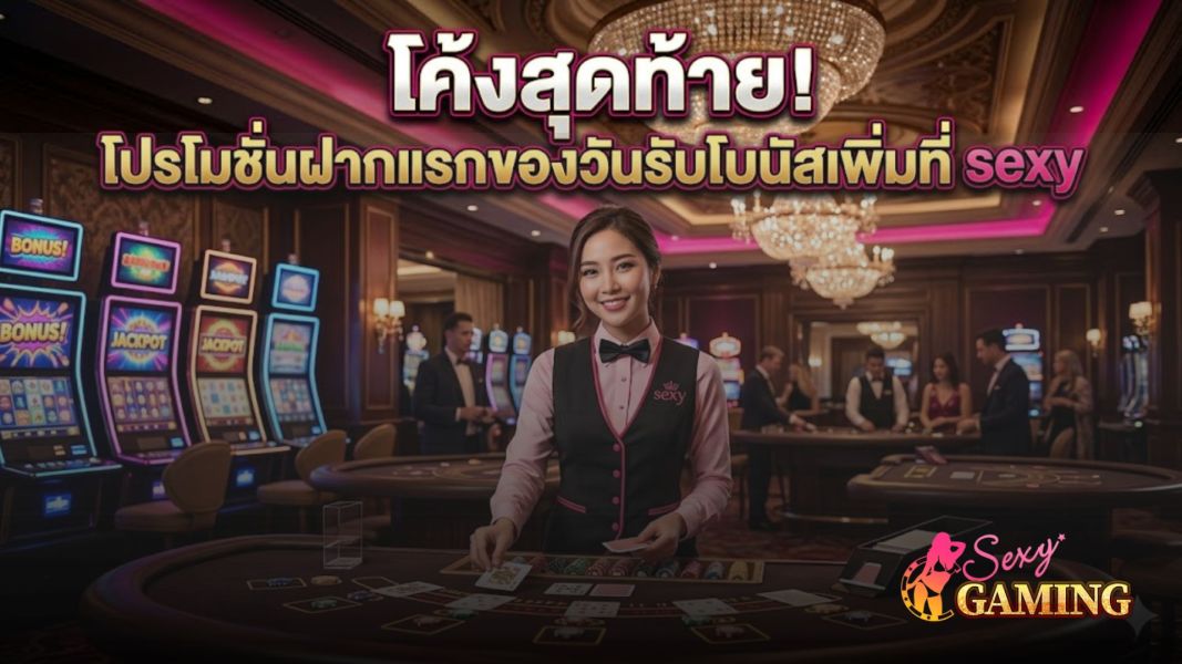 โค้งสุดท้าย! โปรโมชั่นฝากแรกของวันรับโบนัสเพิ่มที่ sexy ปี 2026 อัปเดตล่าสุด
