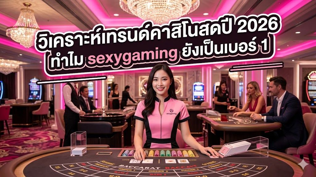 วิเคราะห์เทรนด์คาสิโนสดปี 2026: ทำไม sexygaming ยังครองอันดับ 1 ในโลกคาสิโนออนไลน์