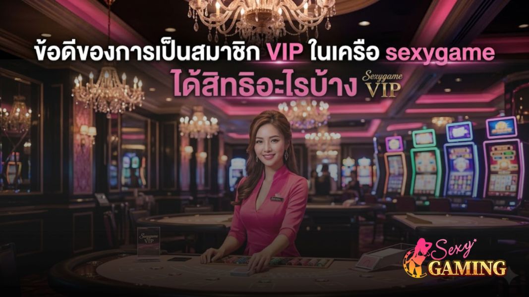 sexygame VIP 2026 เปิดทุกสิทธิพิเศษคาสิโนระดับพรีเมียม ที่สมาชิกตัวจริงต้องรู้