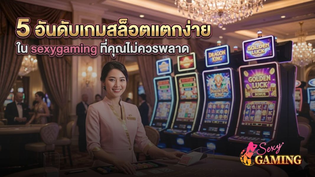 5 อันดับเกมสล็อตแตกง่ายใน sexygaming ปี 2026 เกมทำเงินยอดนิยมที่ผู้เล่นห้ามพลาด