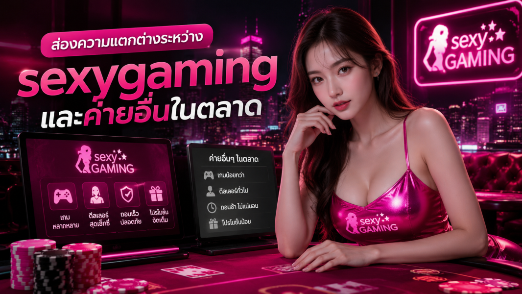 ส่องความแตกต่างระหว่าง sexygaming และค่ายอื่นในตลาดคาสิโนออนไลน์ 2026